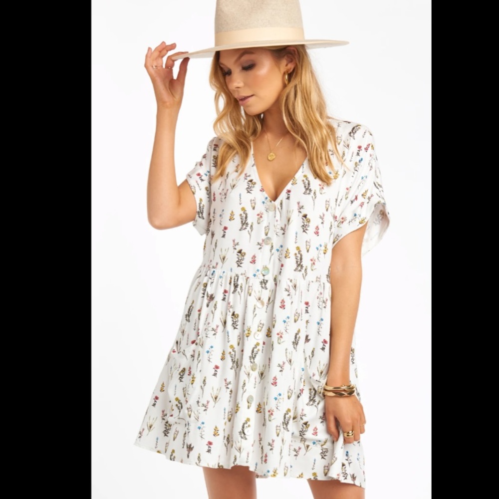 Mumu Odessa dress flower press XS